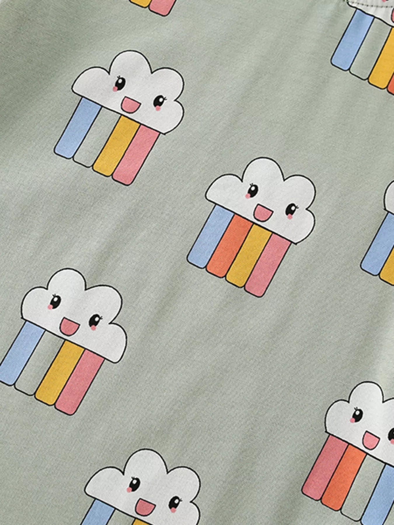 Children's Cloud Rainbow Print T-Shirt