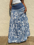 Paisley Print Maxi Skirt