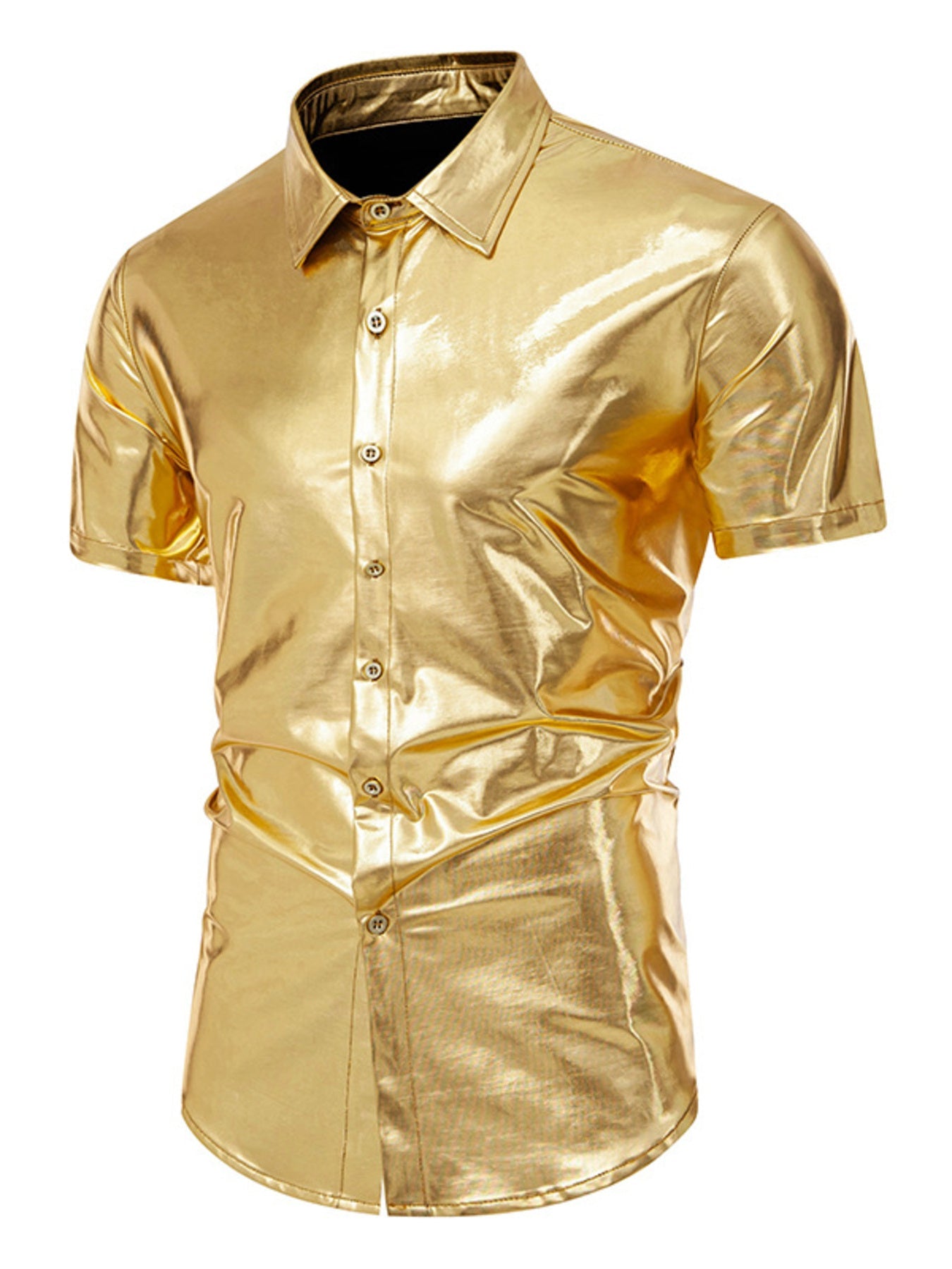 Men's Button Up Short Sleeve Shirt