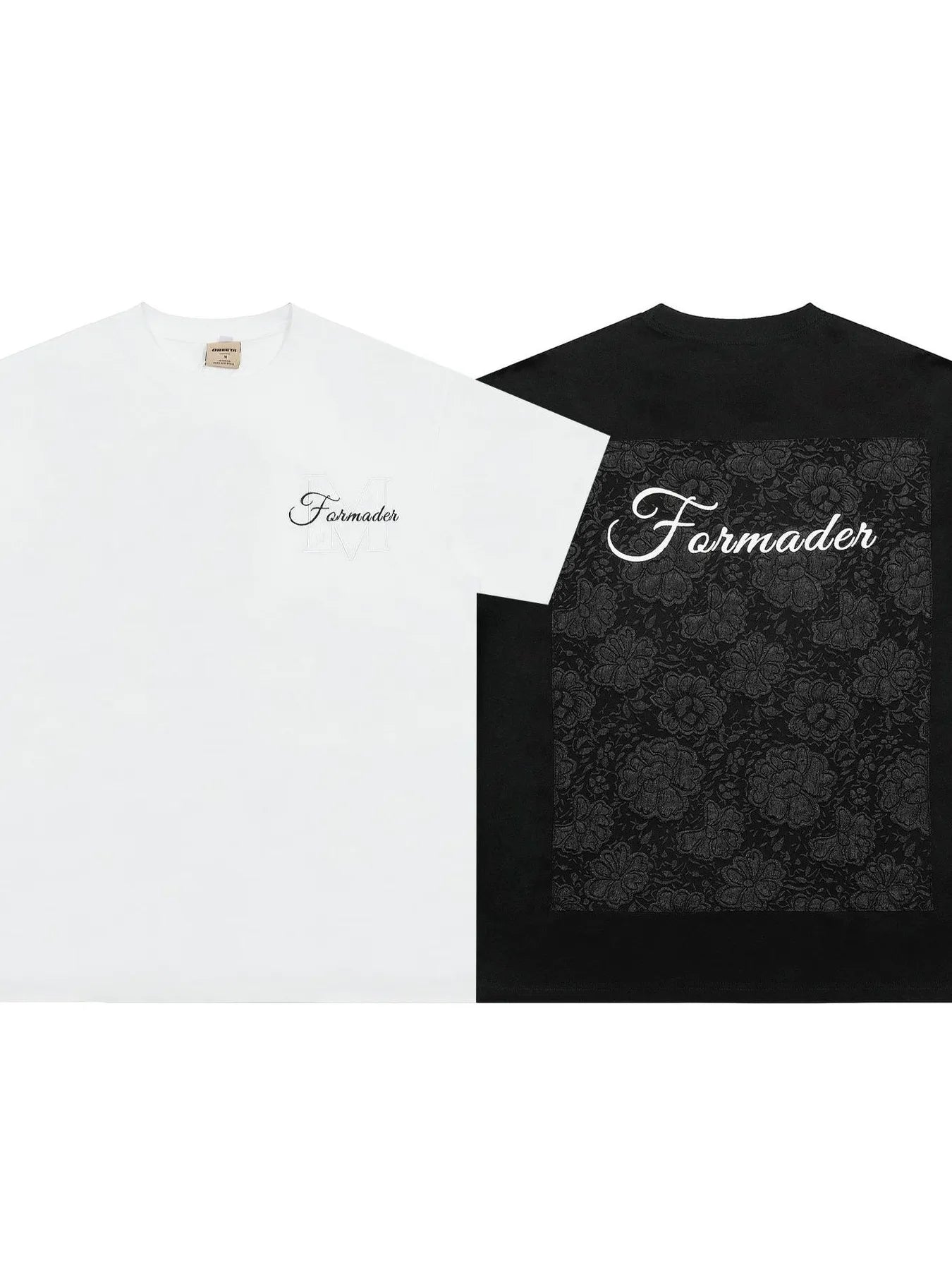 Men's Round Neck Embroidered Letter T-Shirt