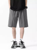 Men's Full Size Wide-Leg Shorts Plus Size