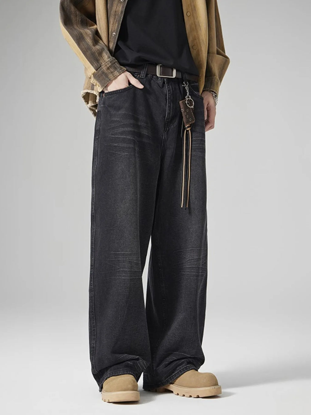 Men's Vintage Wash Loose Fit Jeans