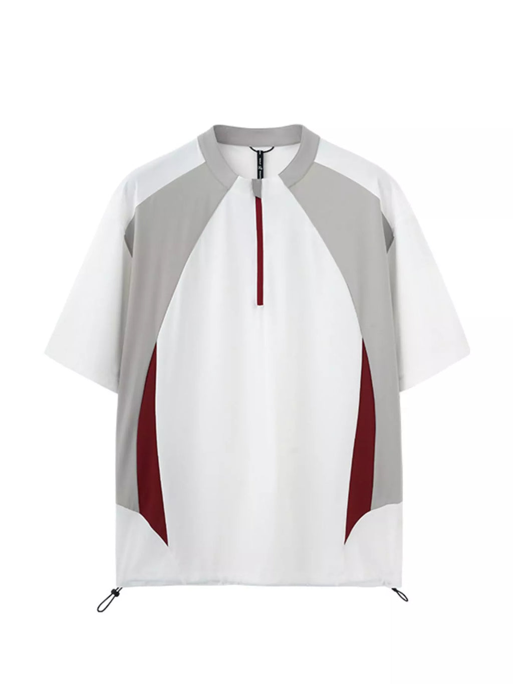 Men's Color Block Quick-Dry Half Zip T-Shirt