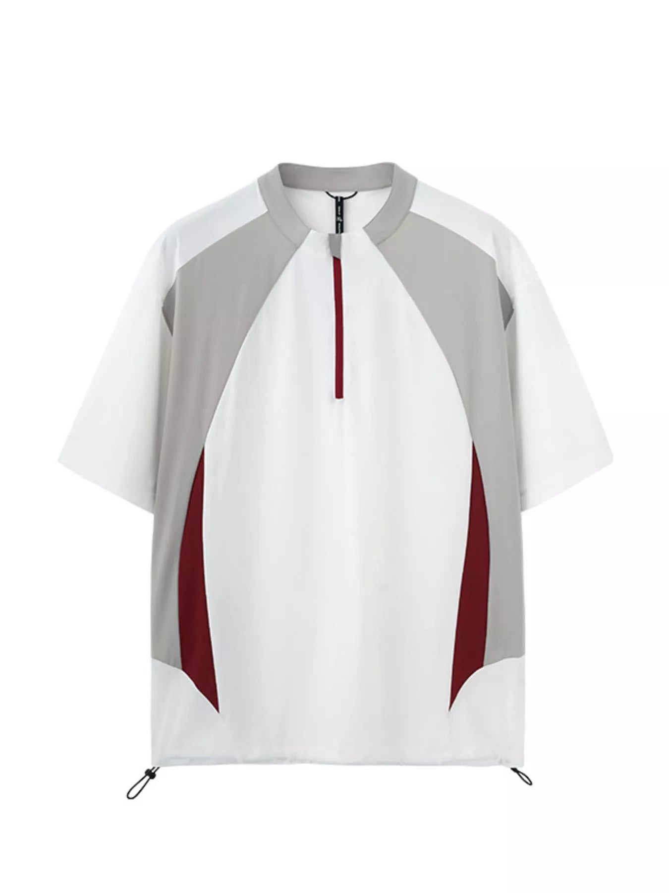 Men's Color Block Quick-Dry Half Zip T-Shirt