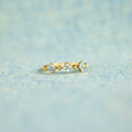 925 Sterling Silver Inlaid Zircon Flower Ring
