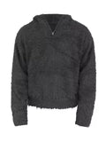 Men's Cozy Faux Fur Quarter-Zip Sweater