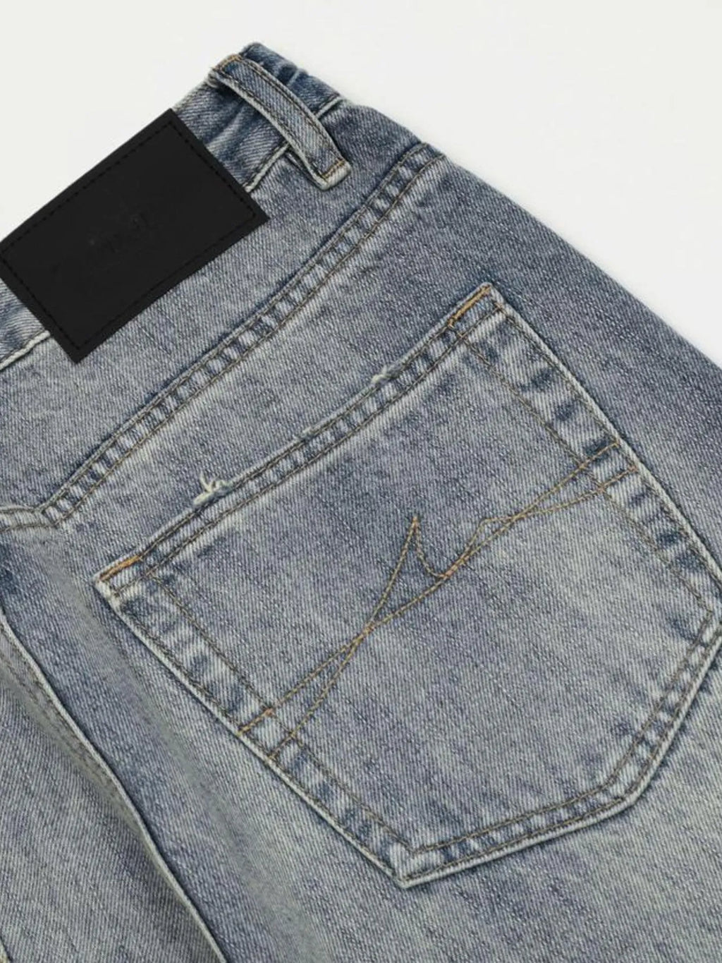 Men's Vintage Wash Distressed Jeans