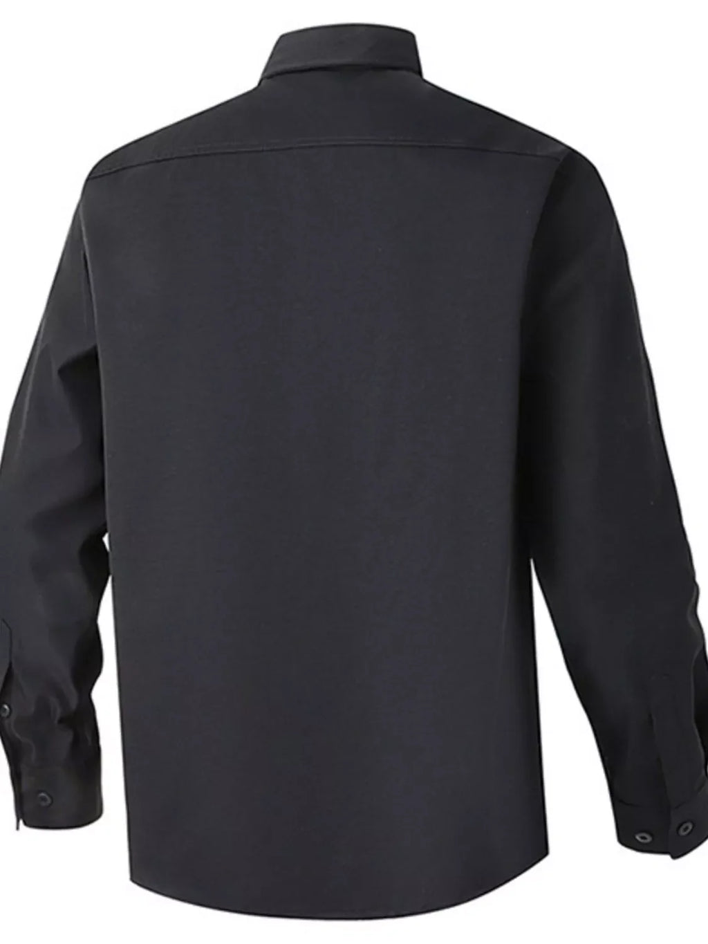 Men's Solid Color Long Sleeve Button-Up Shirt