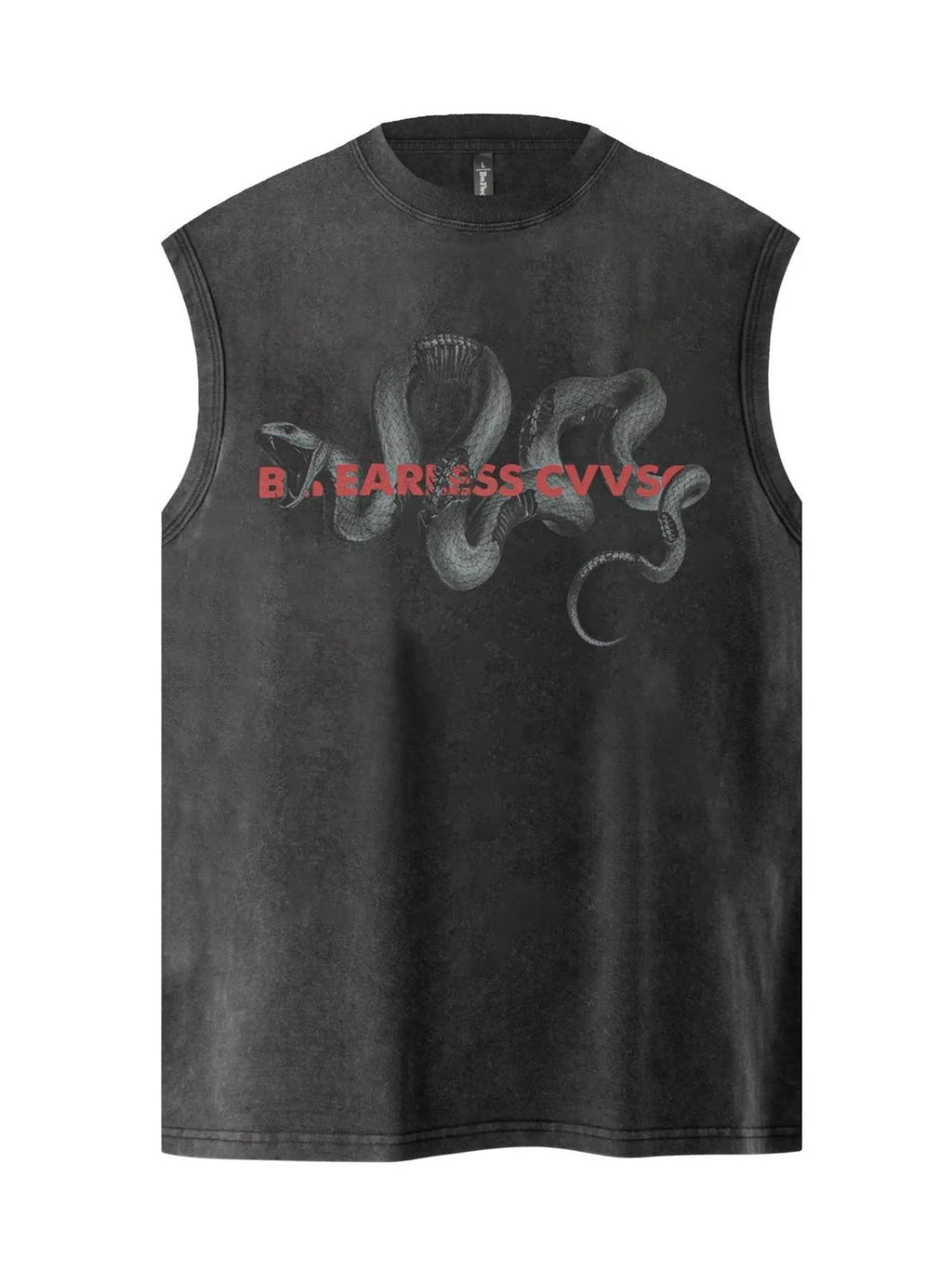 Men's Round Neck Snake Graphic Tank