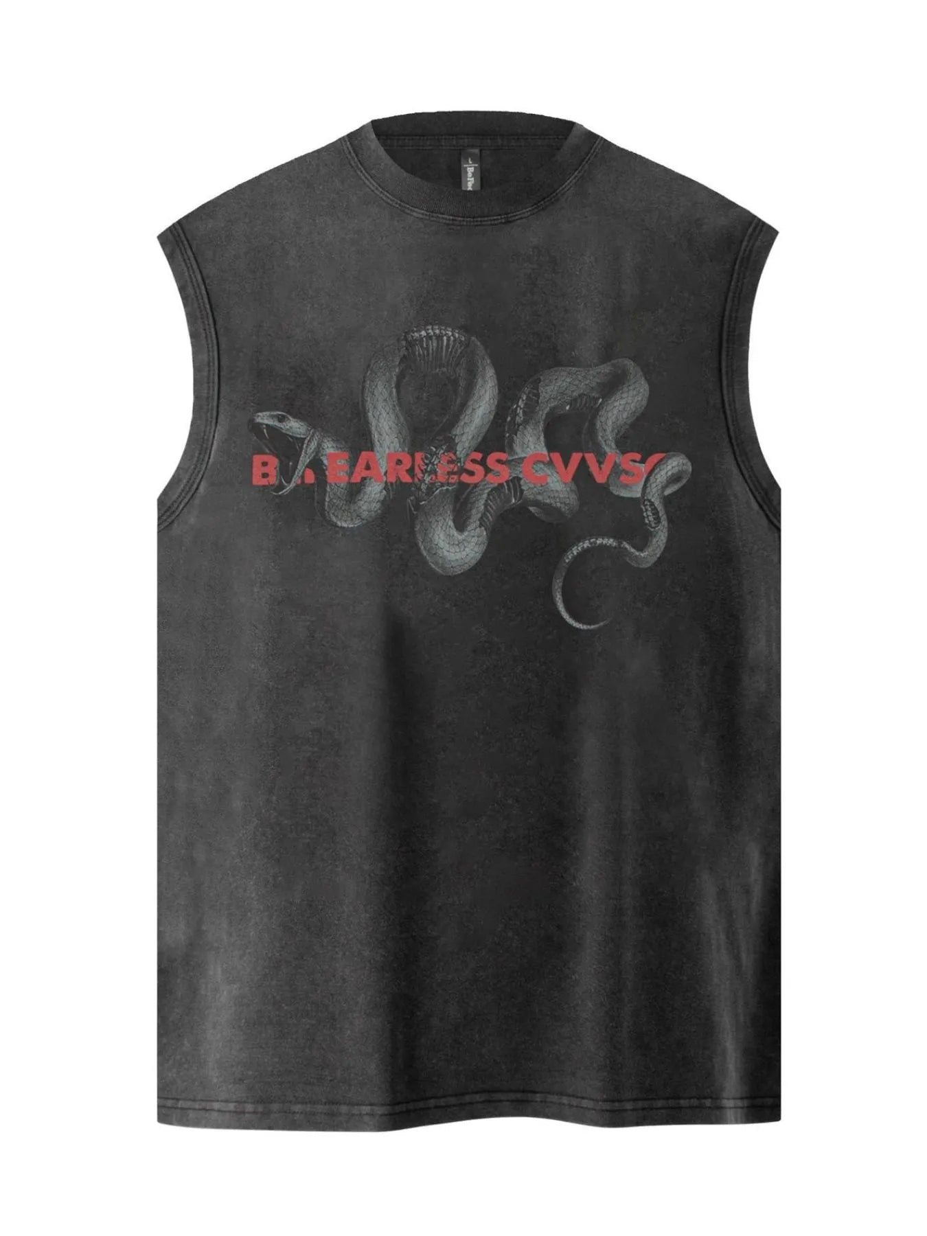 Men's Round Neck Snake Graphic Tank