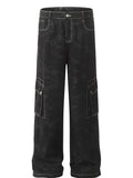 Men's Contrast Stitching Loose Fit Pants