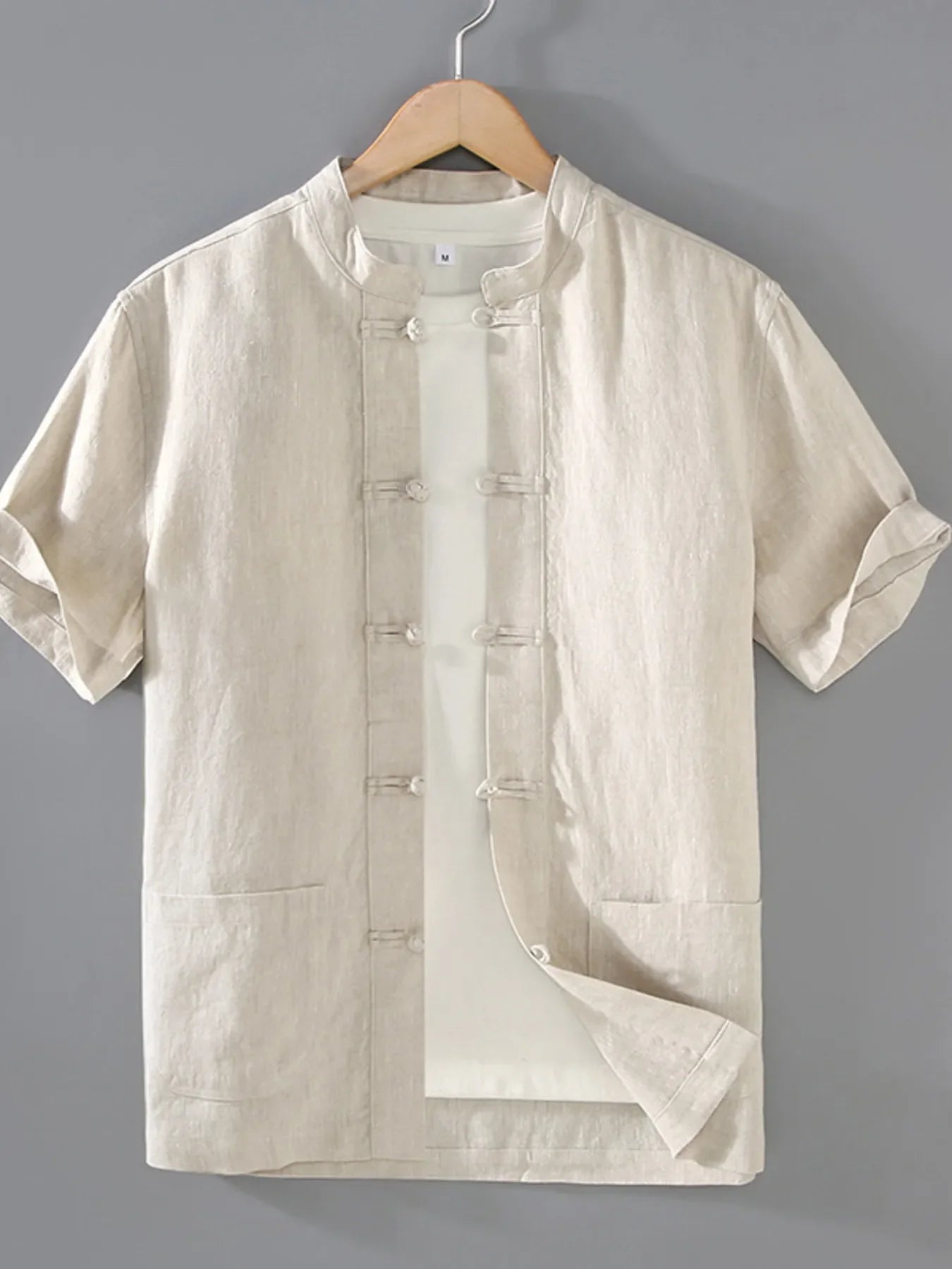 Men's Plus Size Button Up Short Sleeve Shirt