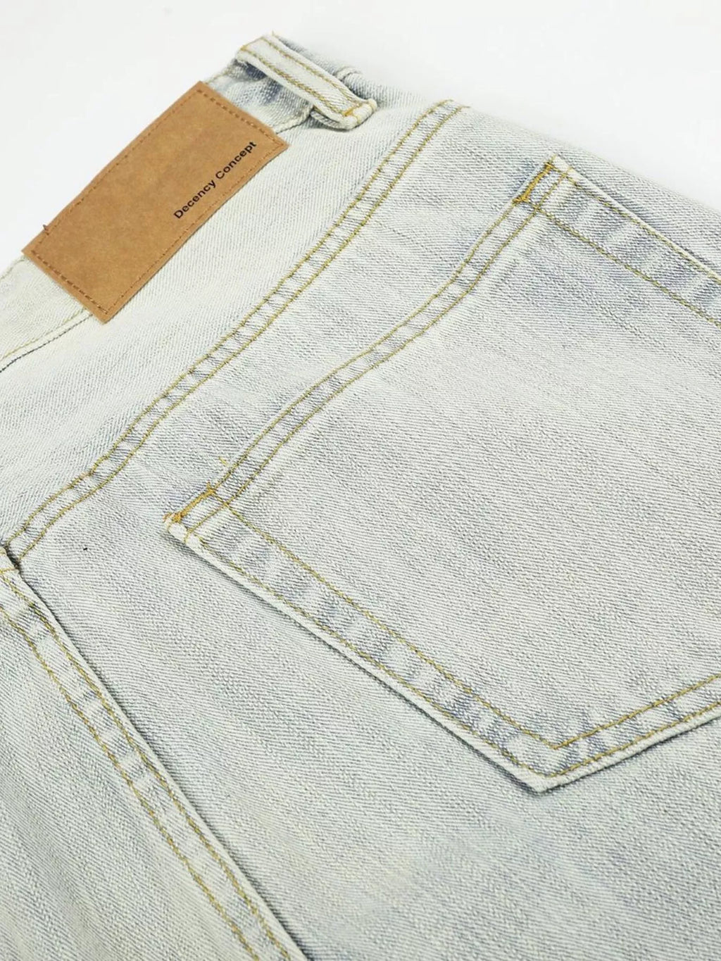 Men's Washed Wide Leg Jeans