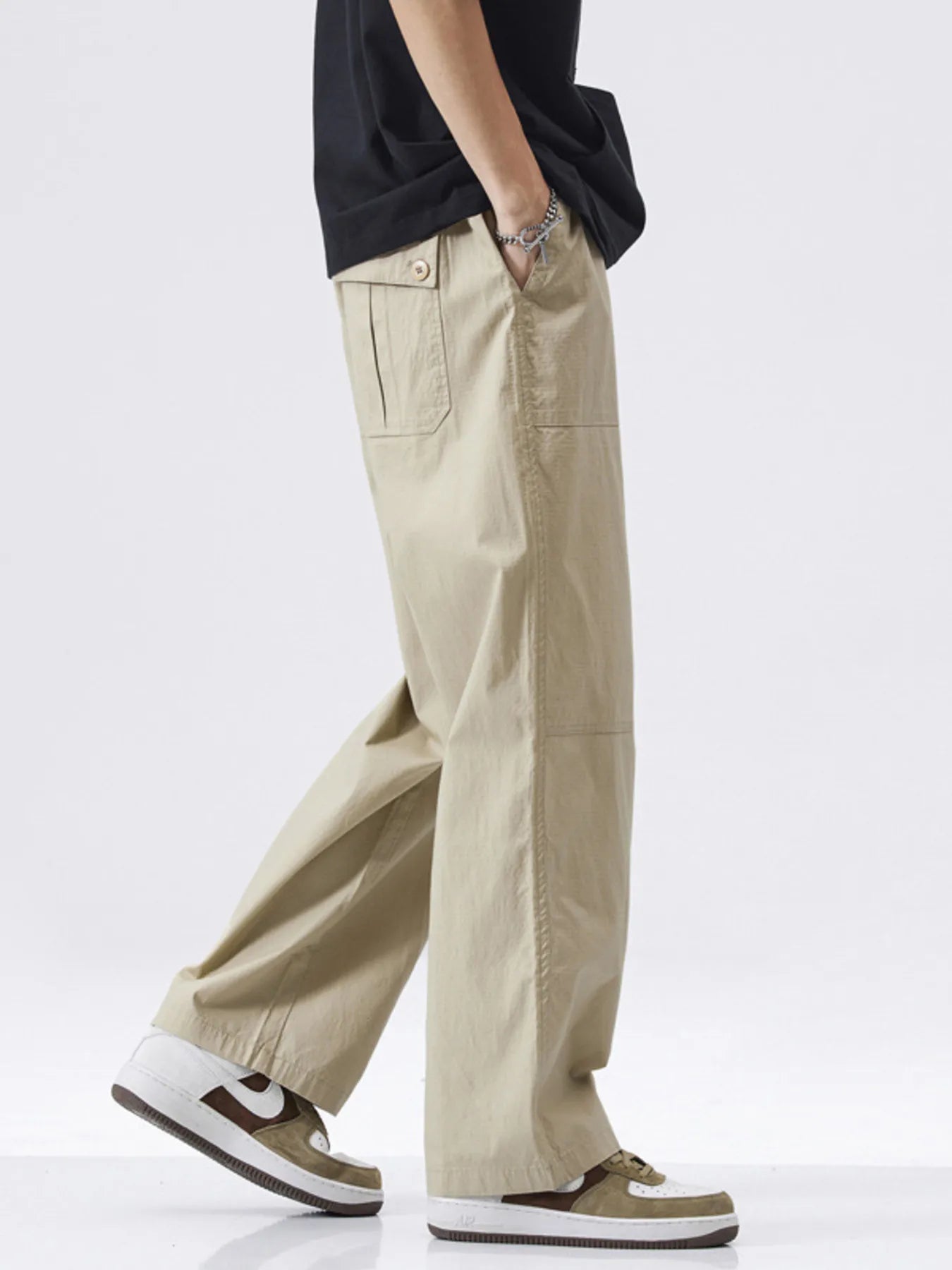 Men's Full Size Relaxed Fit Cargo Pants Plus Size