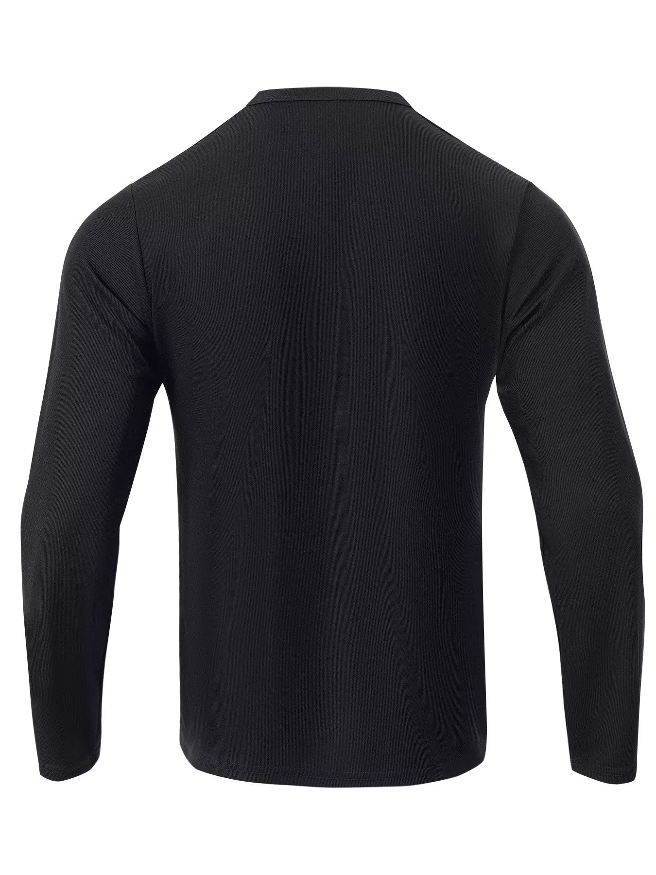Men's Full Size Casual Long Sleeve Henley T-Shirt Plus Size