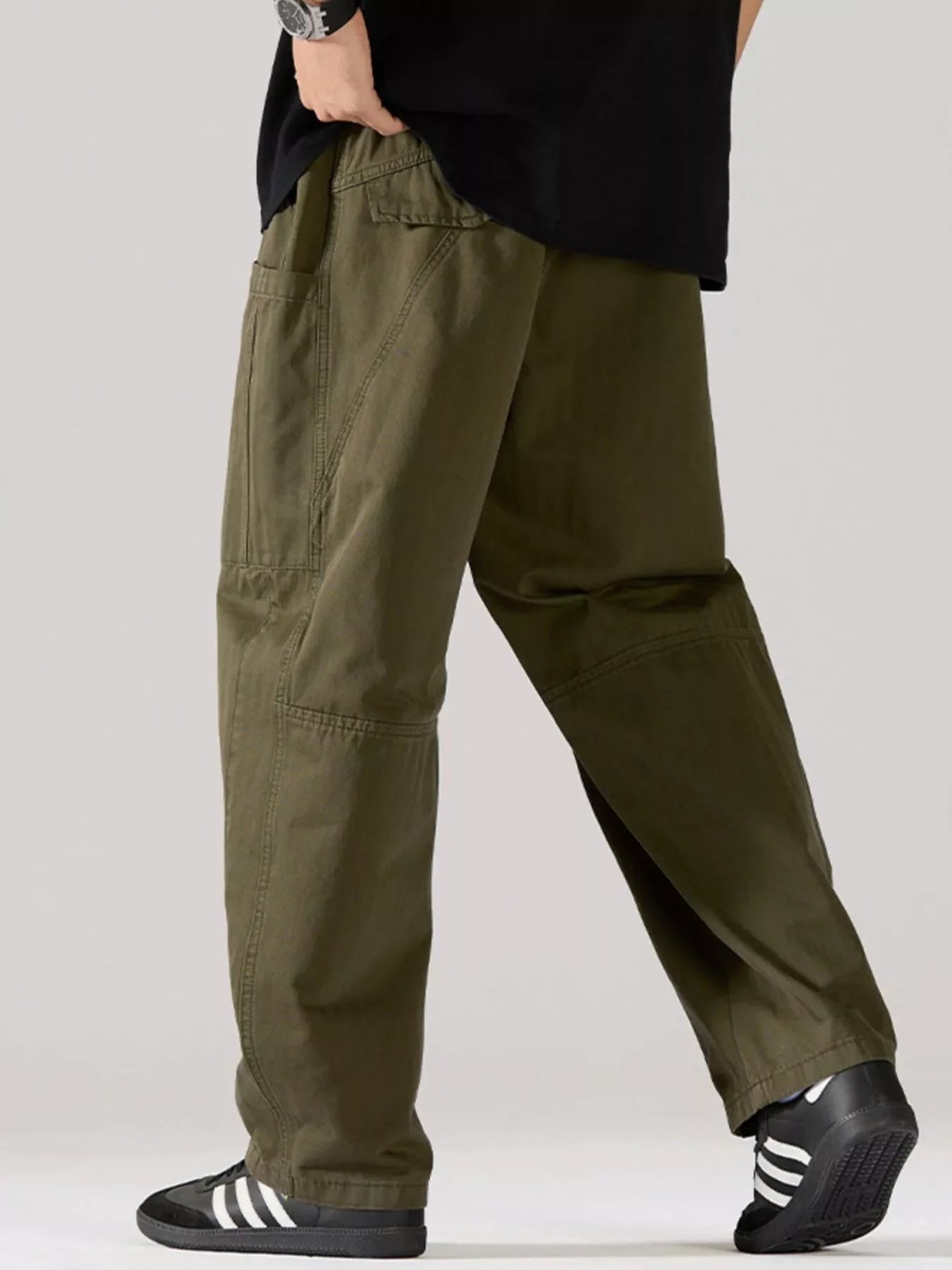 Men's Full Size Relaxed Fit Casual Pants Plus Size