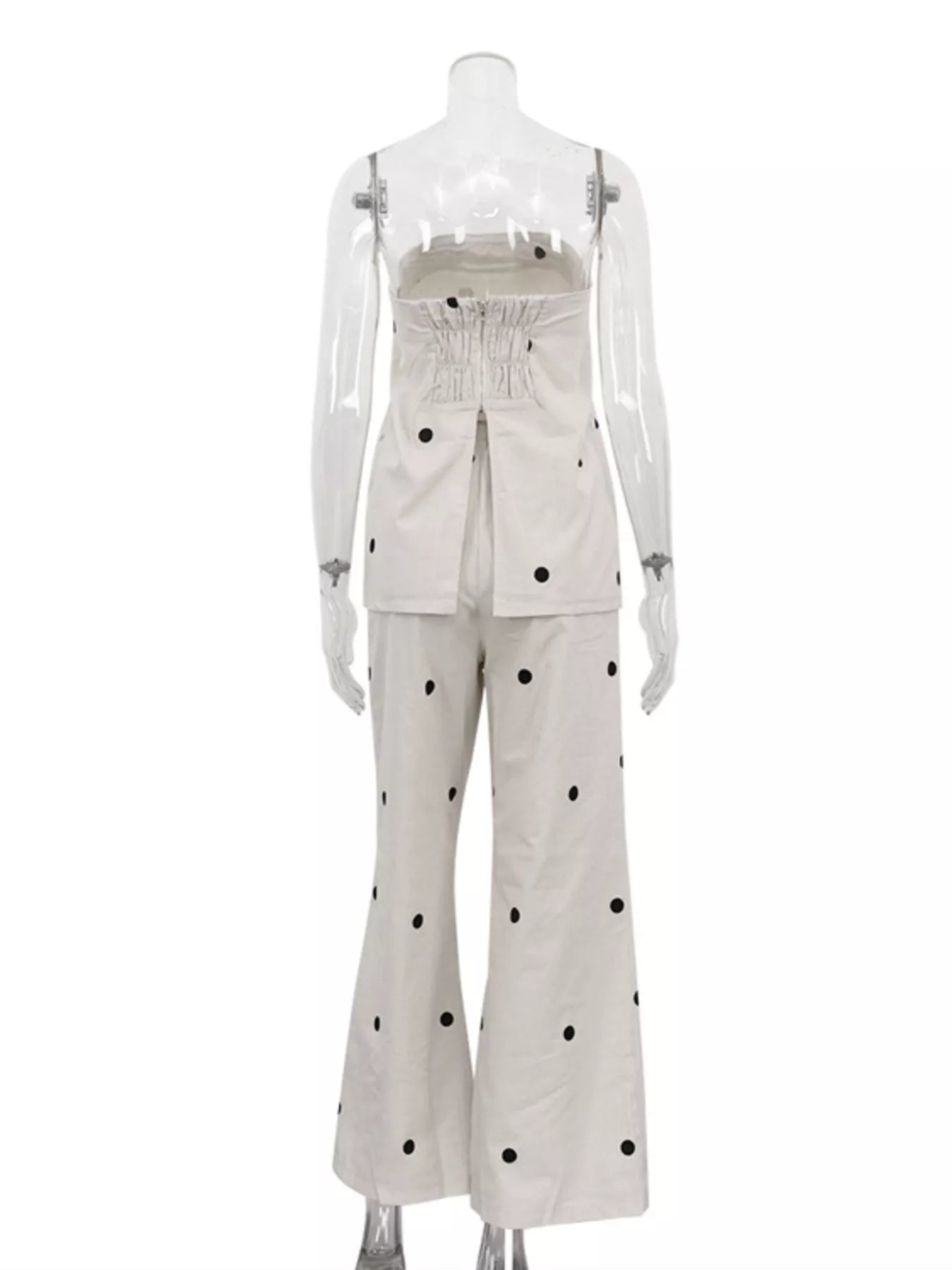 Polka Dot Tube Top and Pants Set