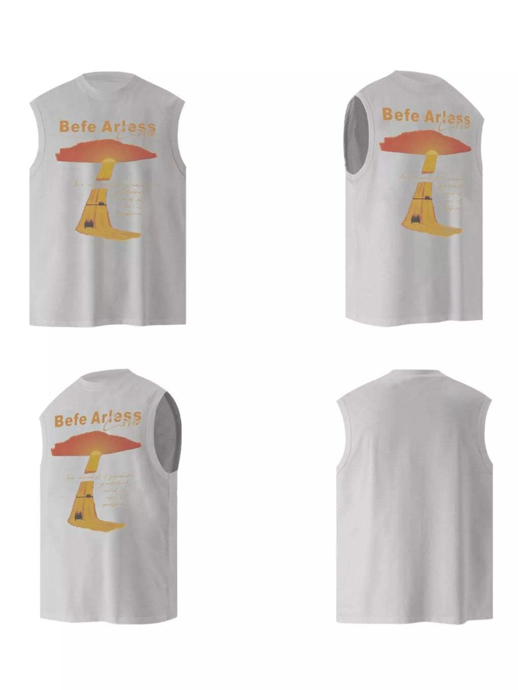 Men's Graphic Round Neck Tank