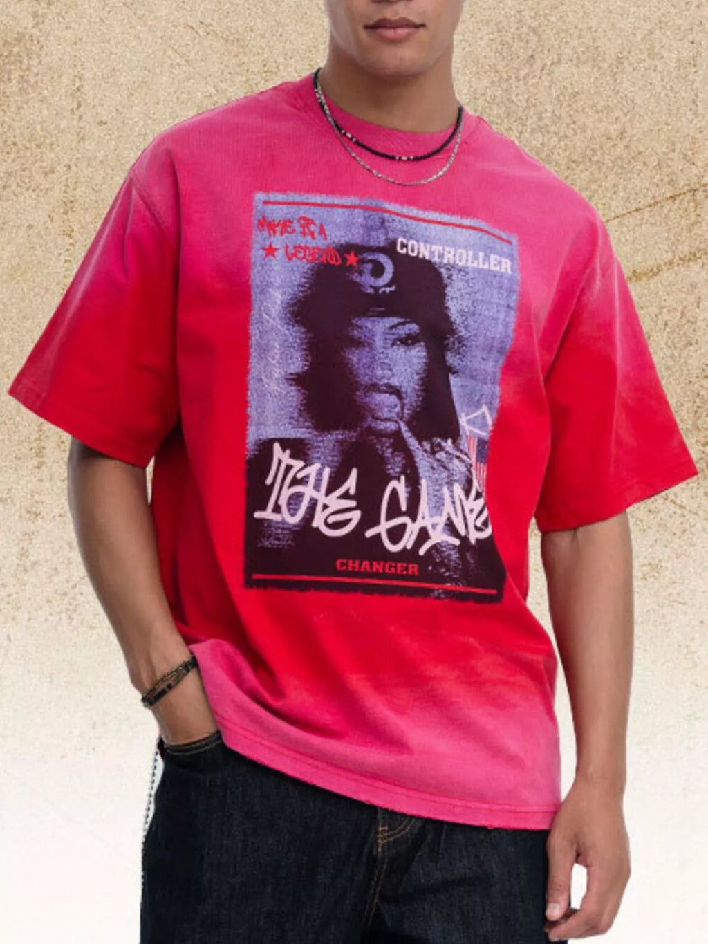 Men's Graphic Round Neck T-Shirt