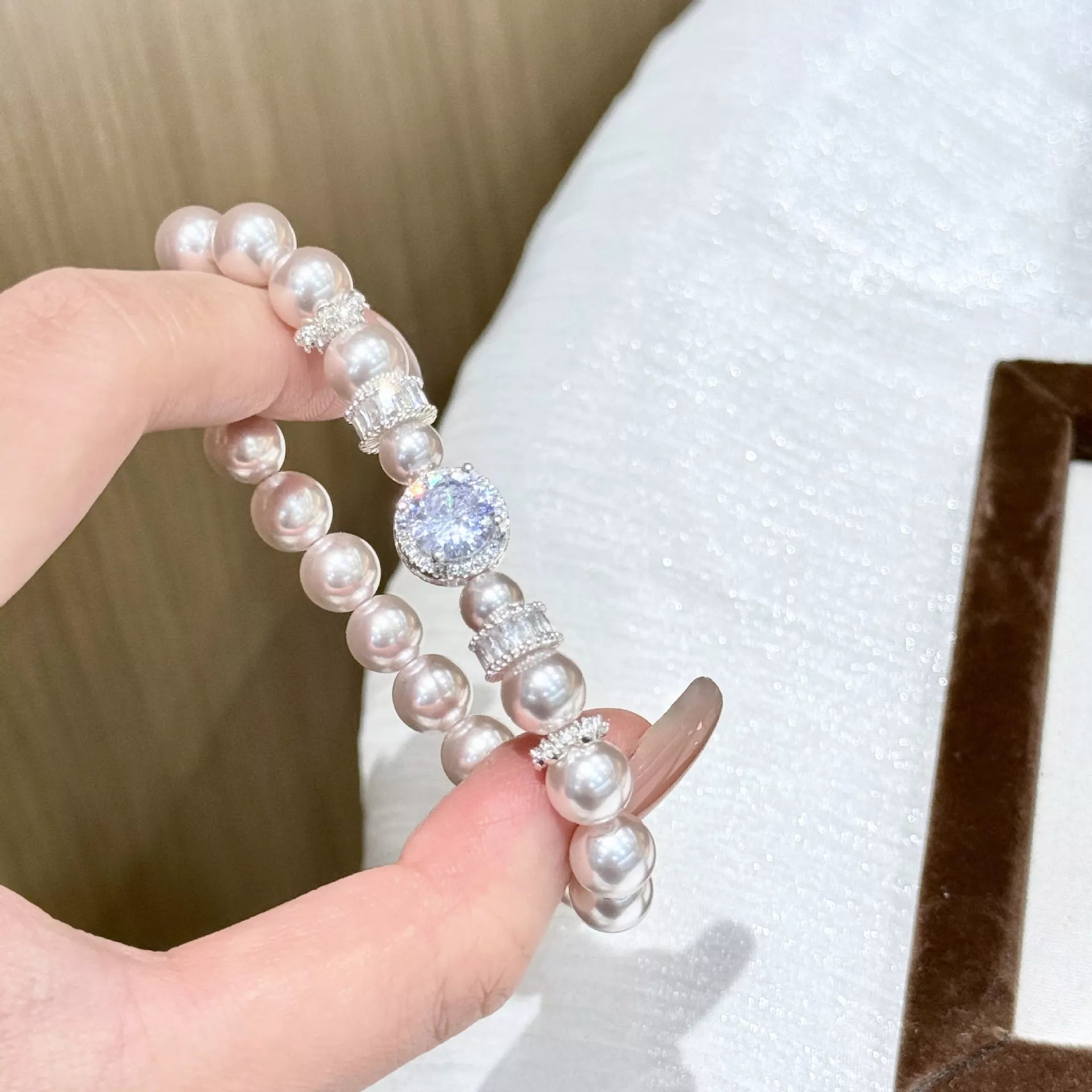 Pearl Zircon Bracelet