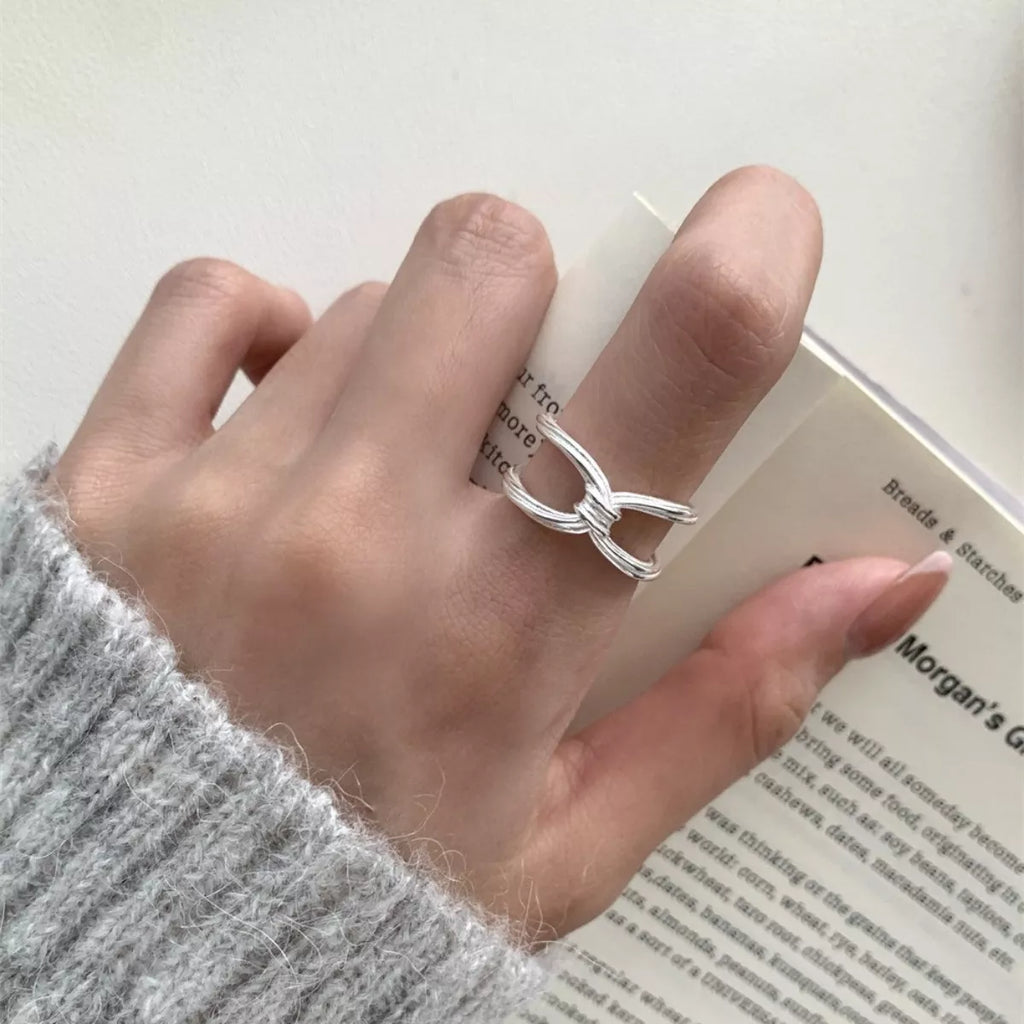 925 Sterling Silver Knot Ring