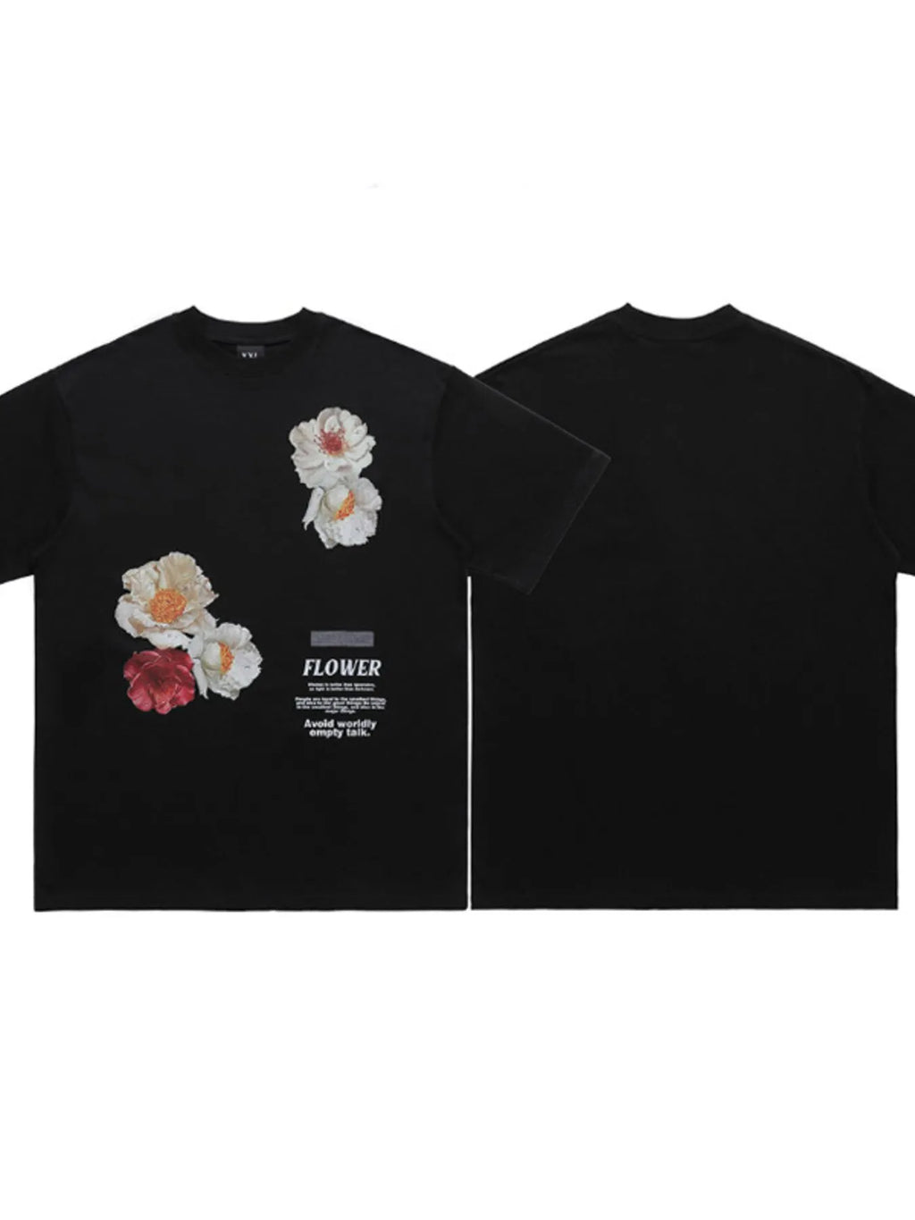 Men's Oversized Floral Print Short Sleeve T-Shirt