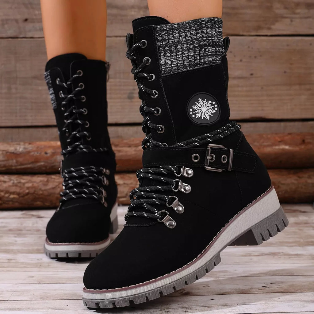 Lace-Up Ankle Combat Boots