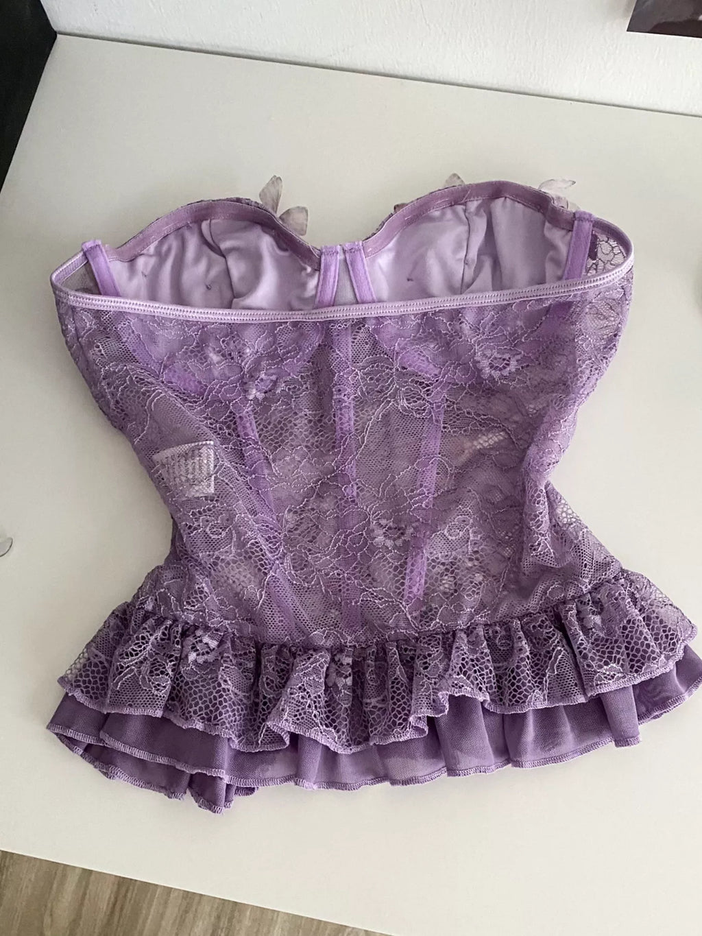 Butterfly Lace Tube Top