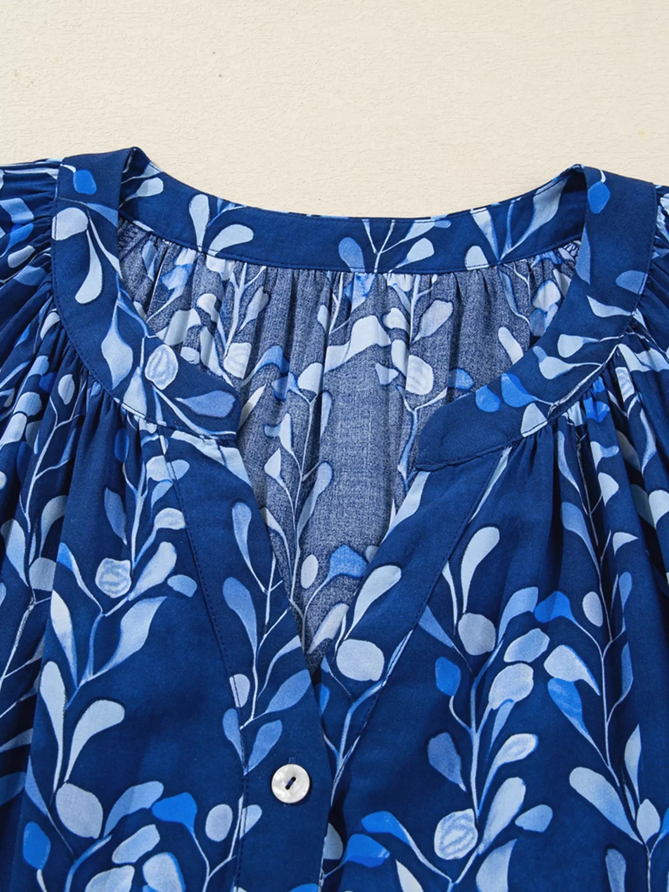 Botanical Print Button Up Shirt