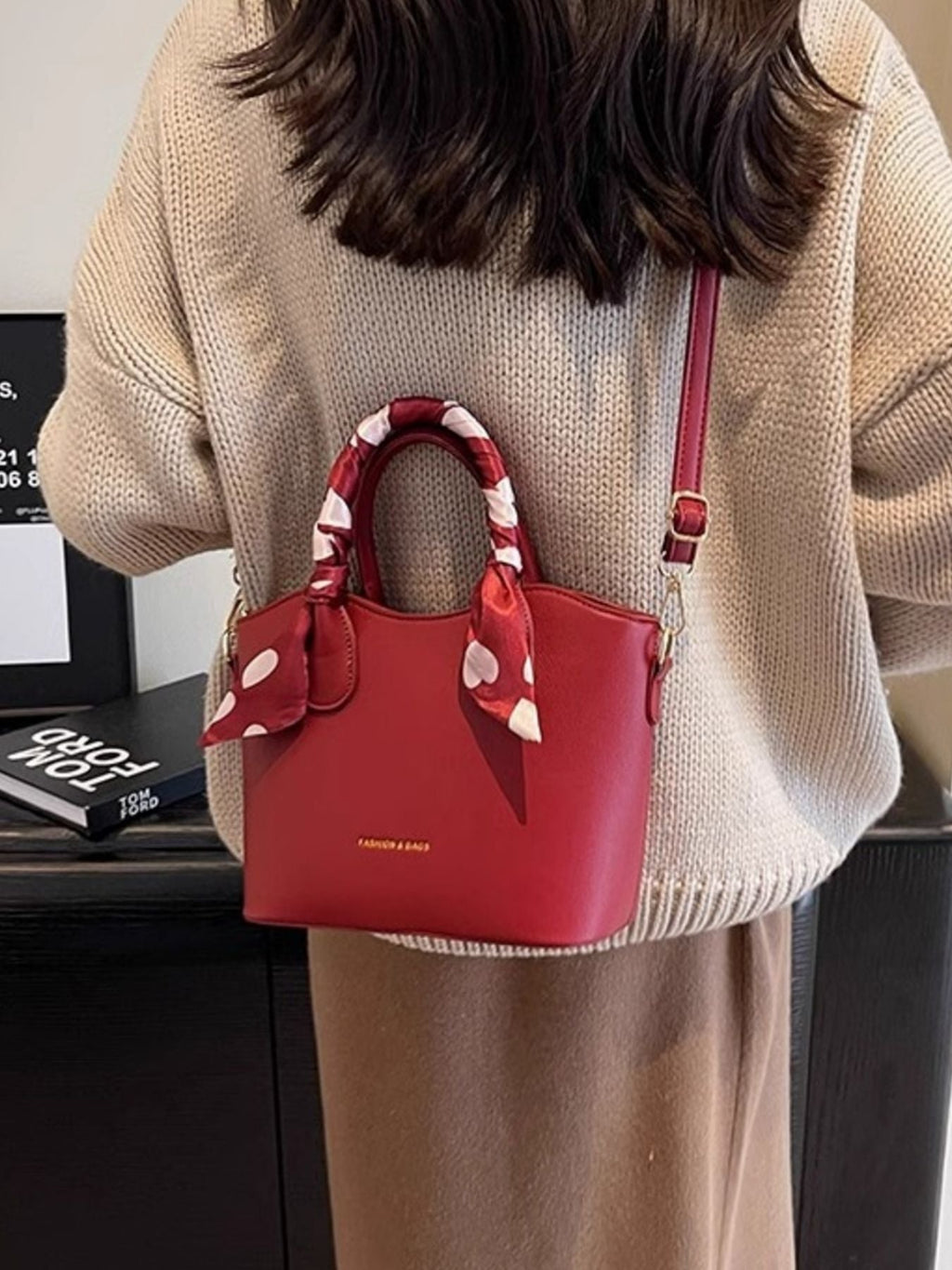 Top Handle Bucket Bag