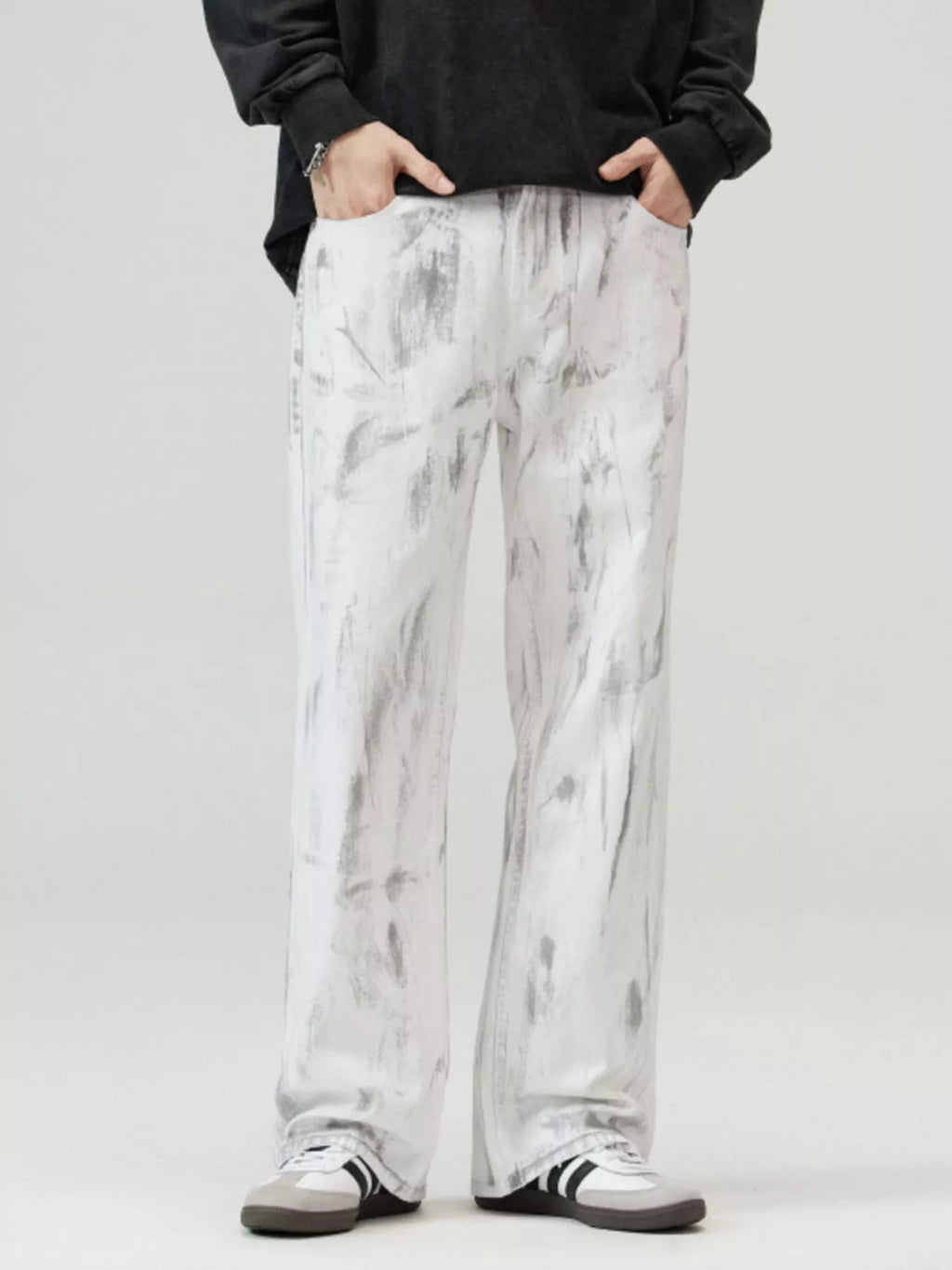 Men's Full Size Wide Leg Jeans Plus Size
