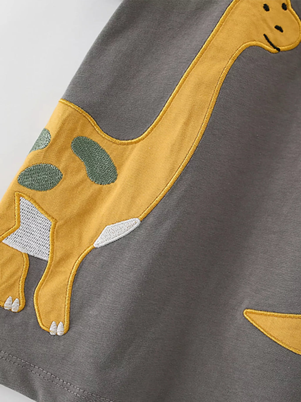 Children's Dinosaur Applique T-Shirt and Shorts Set