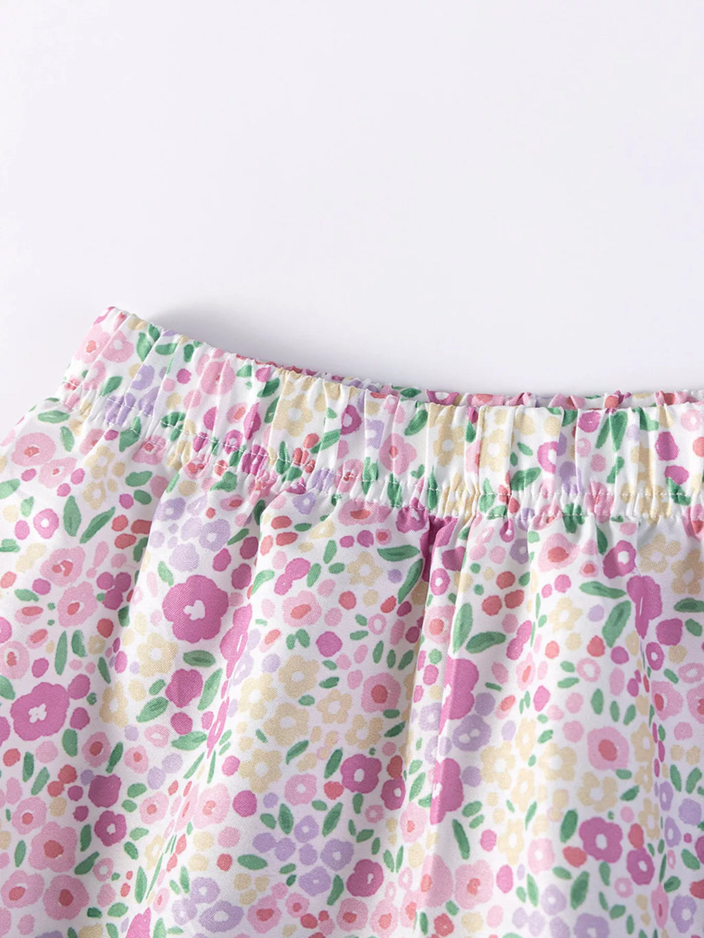 Children's Floral Unicorn Top and Shorts Set