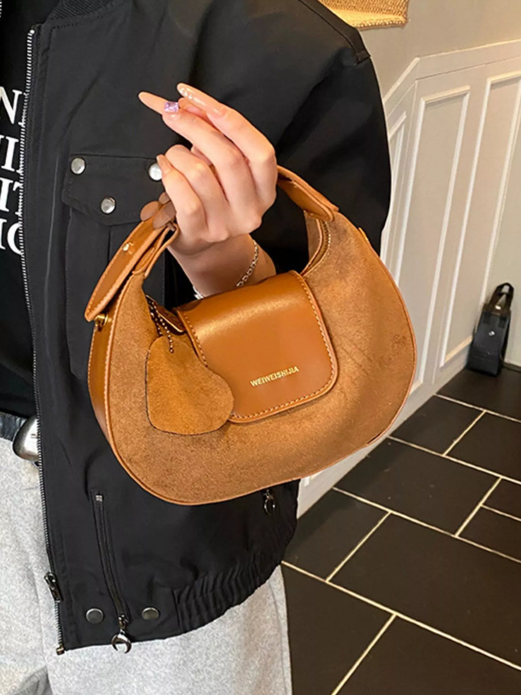 Top Handle Crossbody Bag