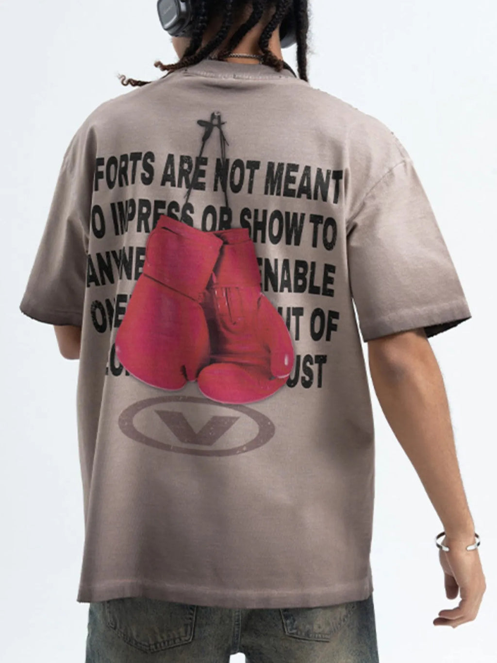 Men's Graphic Round Neck Short Sleeve T-Shirt