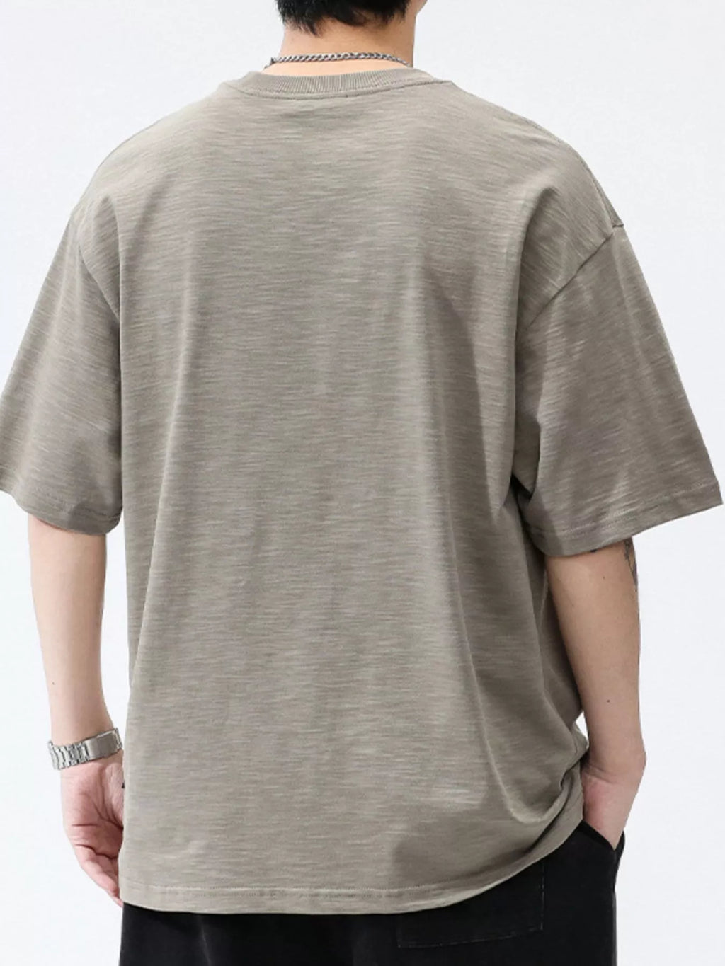 Men's Plus Size Casual Round Neck Short Sleeve T-Shirt