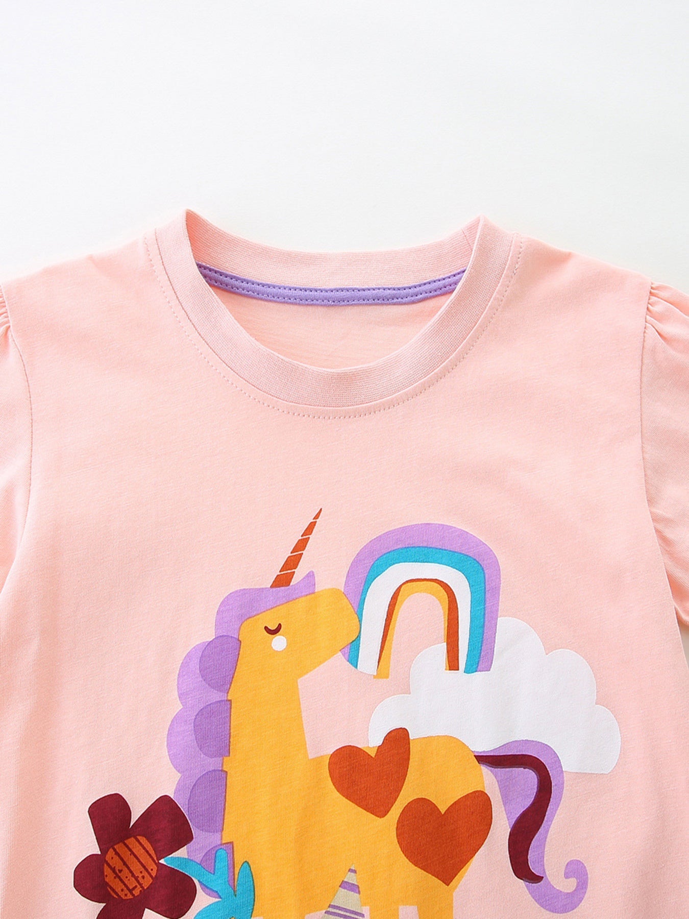 Children's Unicorn Graphic Short Sleeve T-Shirt