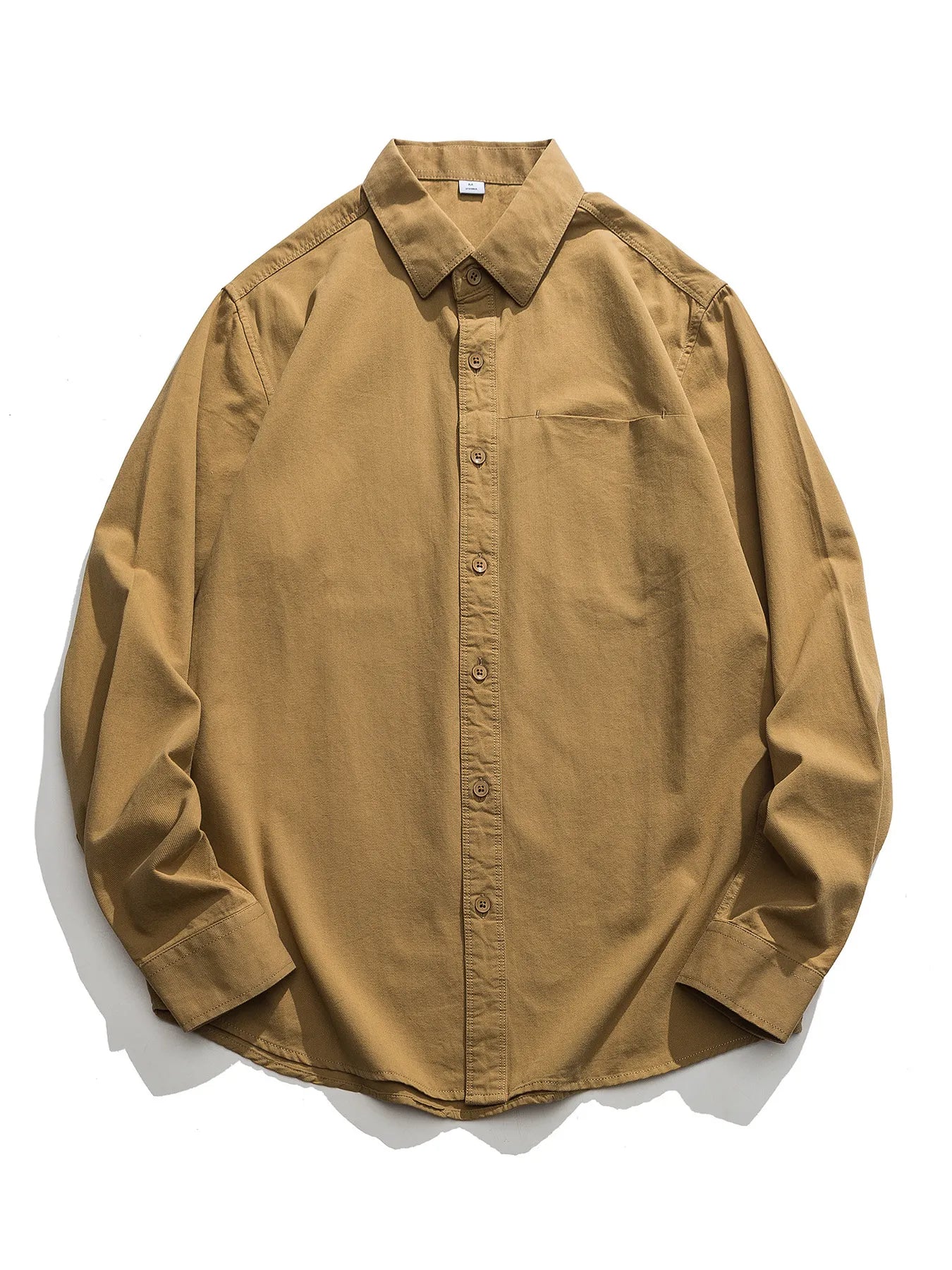 Men's Plus Size Casual Long Sleeve Shirt
