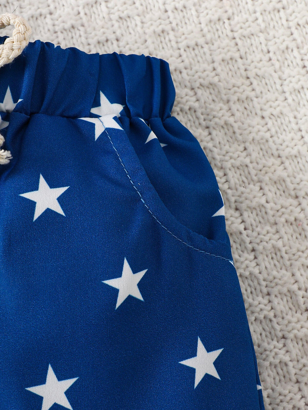 Children's Patriotic USA Tee & Star Print Shorts Set
