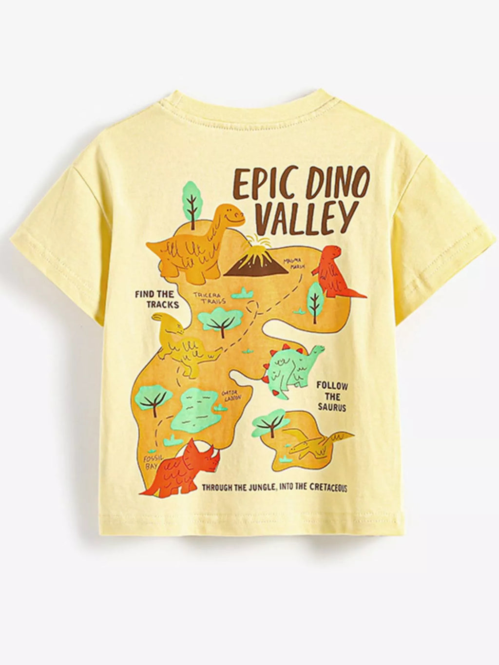 Children's Dinosaur Adventure Map T-Shirt