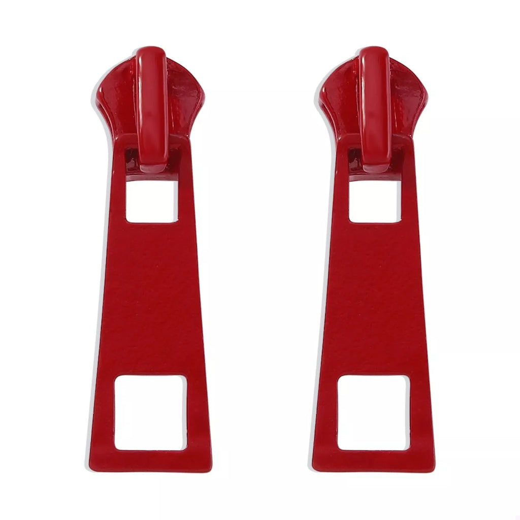 Colorful Zipper Drop Earrings