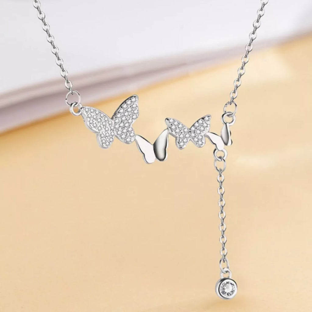 925 Sterling Silver Butterfly Necklace