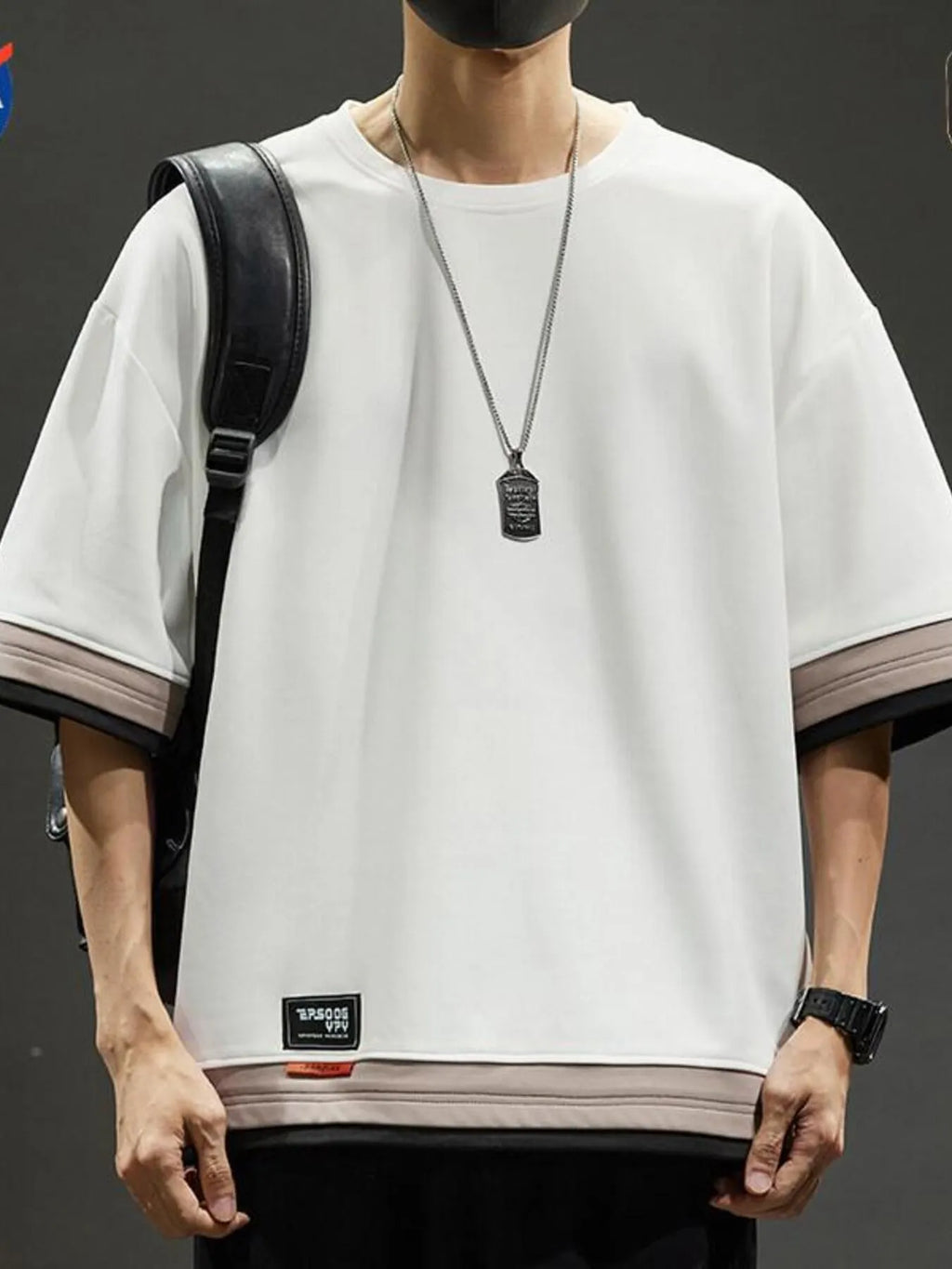 Men's Plus Size Casual Loose Fit Short Sleeve T-Shirt