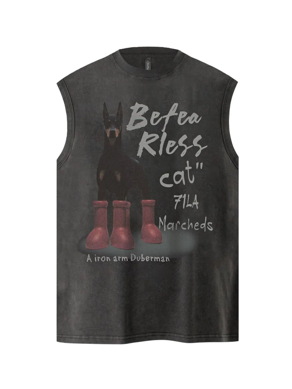 Men's Graphic Sleeveless Round Neck Tank
