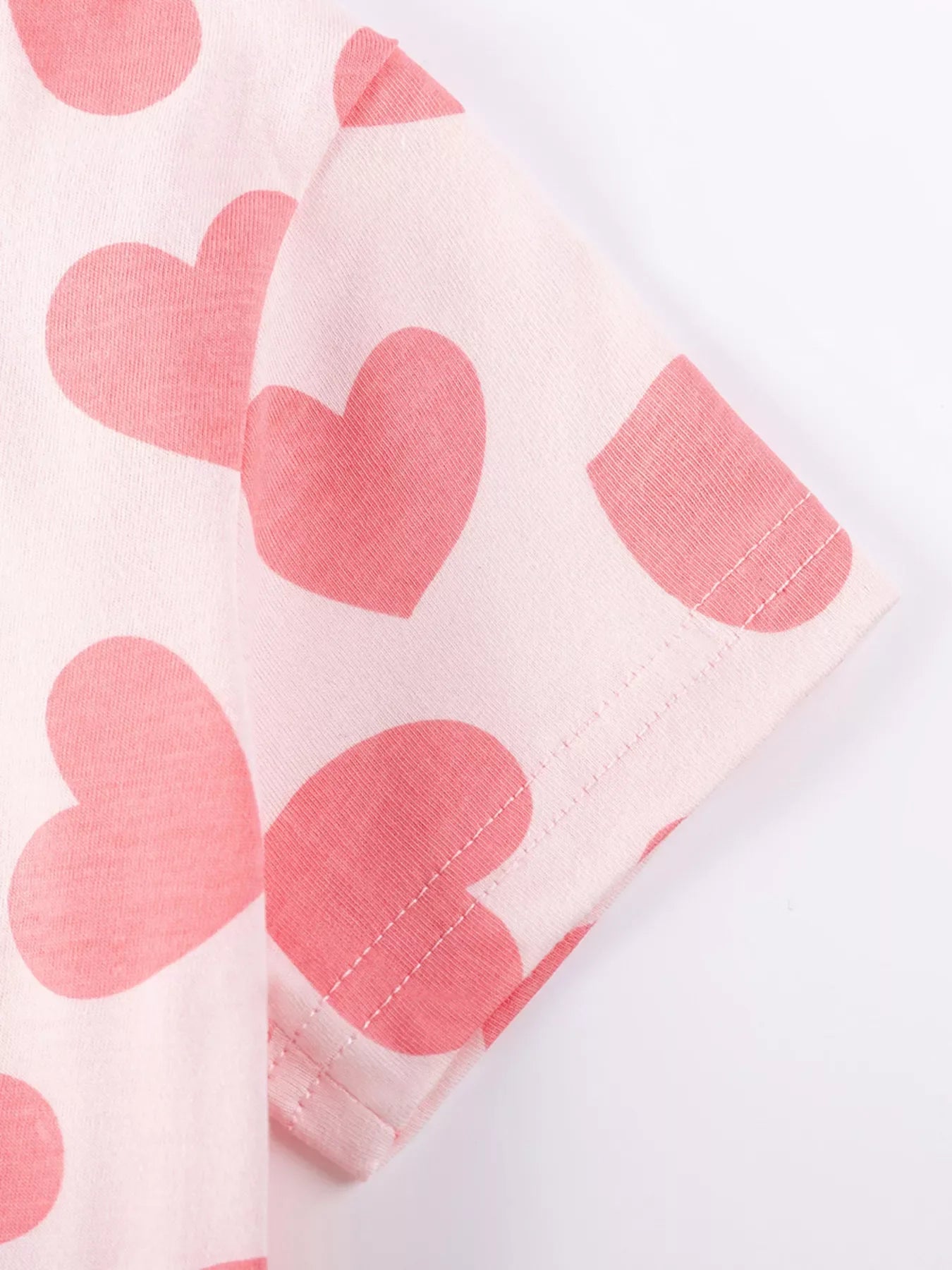 Children's Heart Print Casual Dress