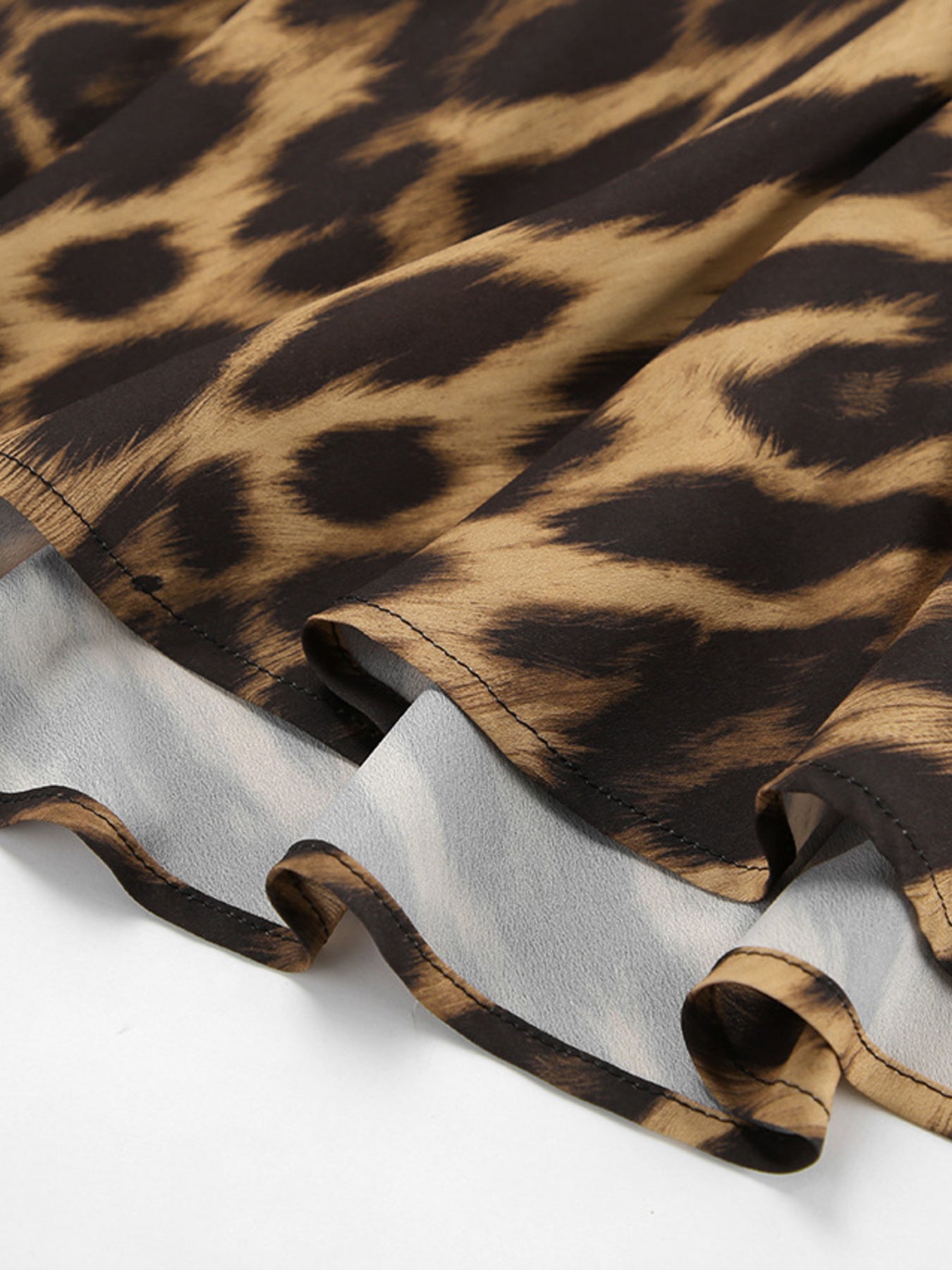 Leopard Print Bodycon Maxi Skirt
