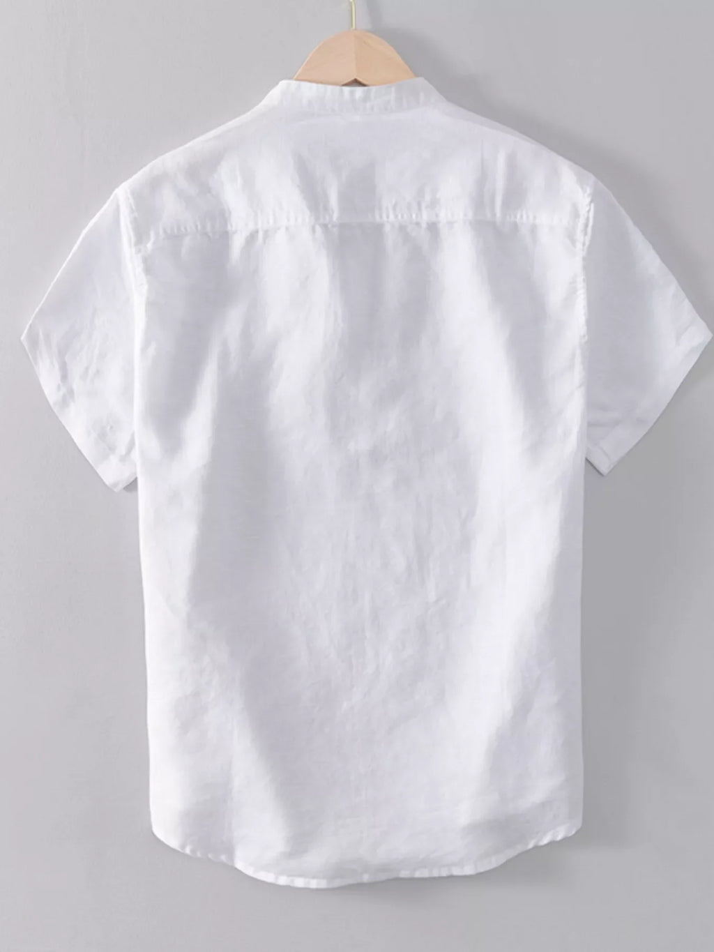 Men's Plus Size Button Detail Short Sleeve Shirt