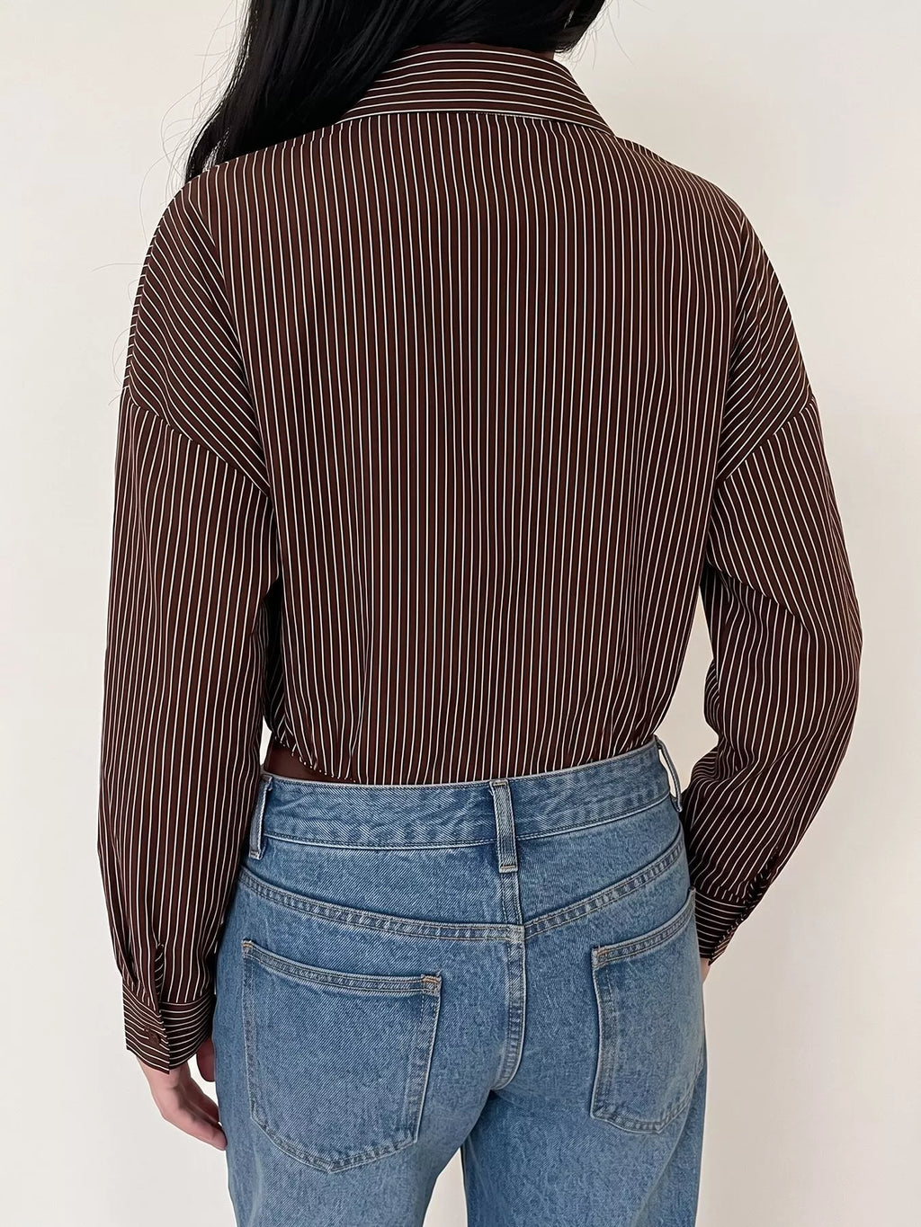 Striped Button-Up Bodysuit