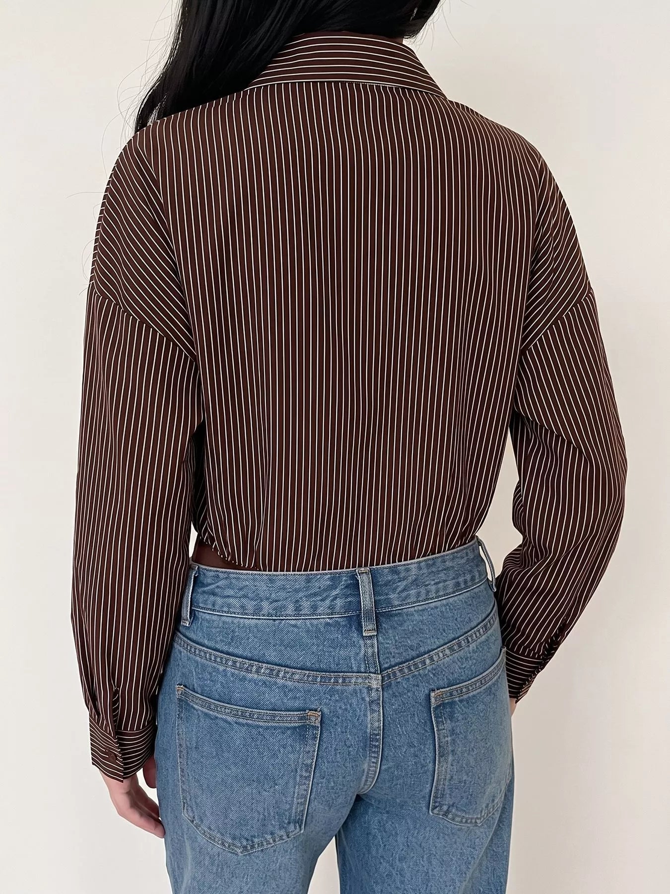 Striped Button-Up Bodysuit