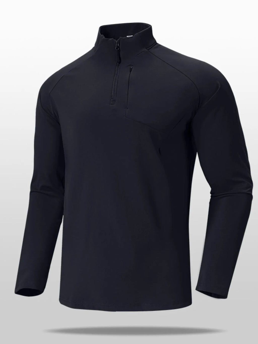 Men's Plus Size Quarter Zip Long Sleeve top